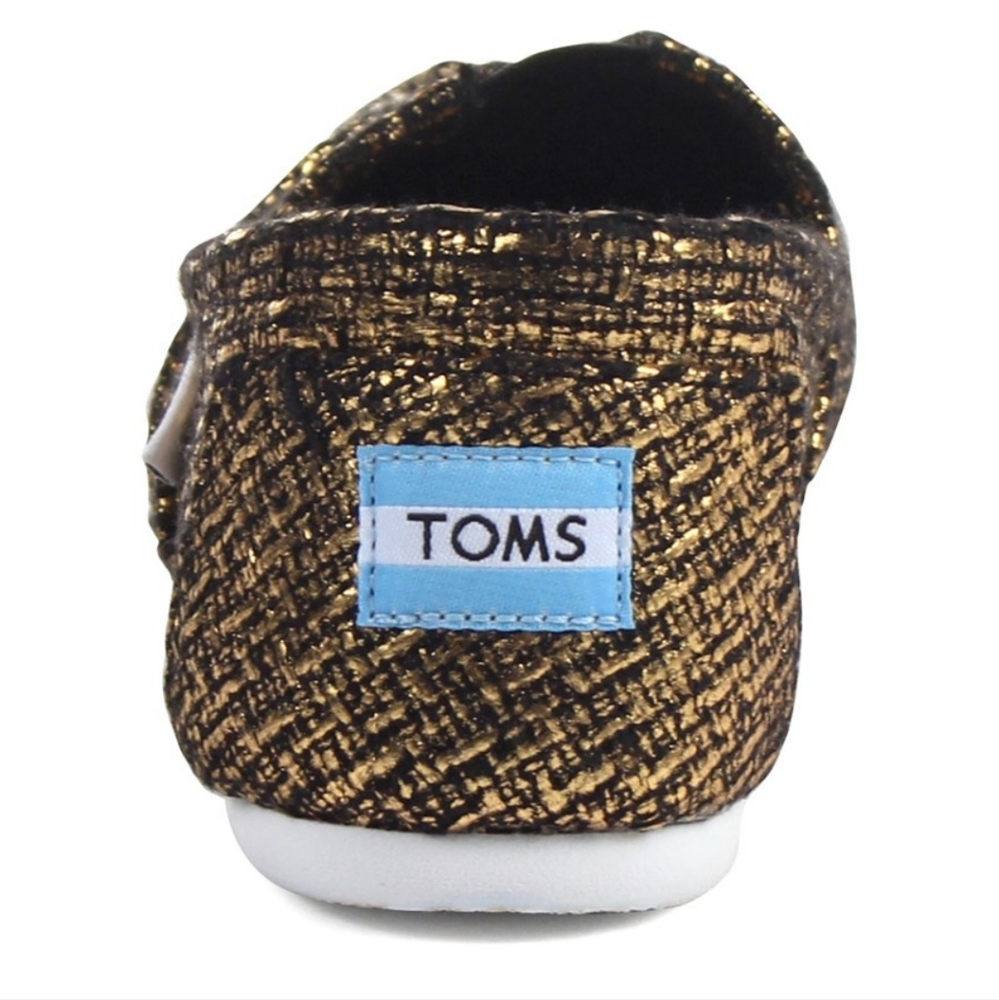 TOMS for Women: Classic Bronze/Gold GlitterĀ Slip on Shoe sz 6 - Picture 9 of 10